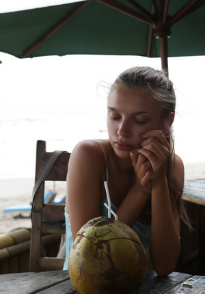 18 year old girl Cipriana A takes a cumshot in mouth after sex in mesh hosiery